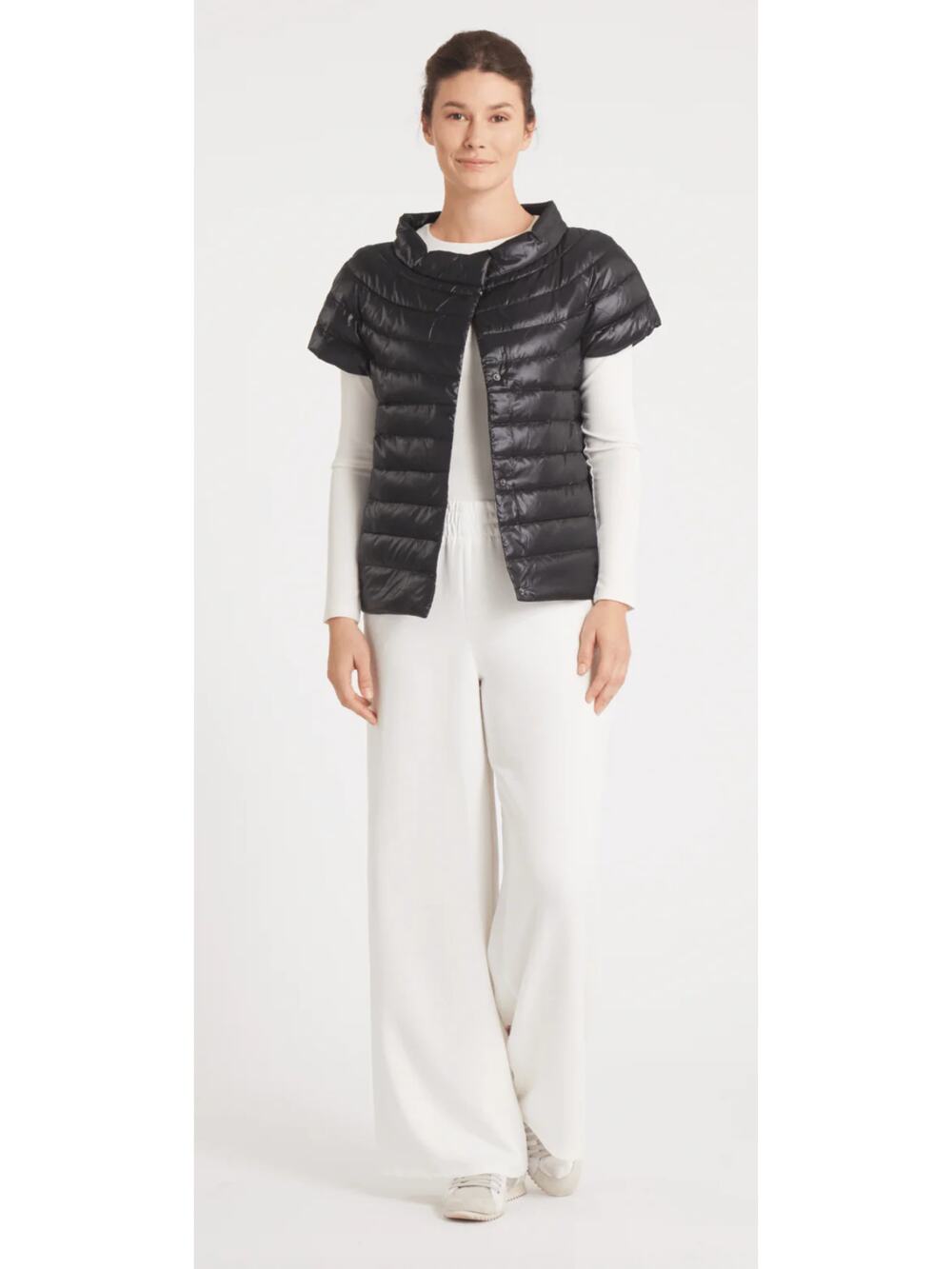 Cotes Of London St Barts Down Puffer Vest Midnight Black Womens Size XXL New
